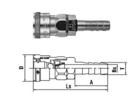 Khớp Nối Nhanh Nitto 30SH